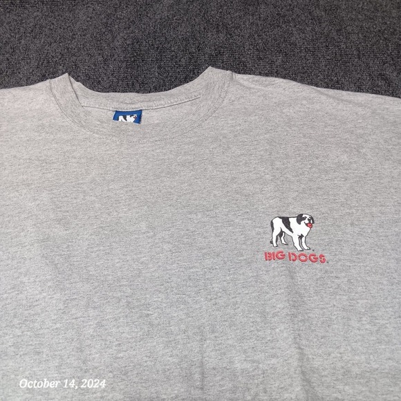 Vintage Big Dog Shirt Men 4X Gray Y2K They Messed With the Wrong Dog - Picture 4 of 10